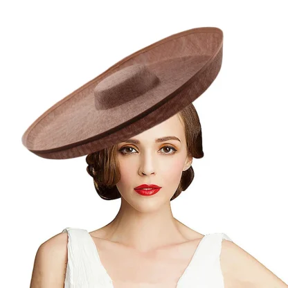 Royal Wide Brim Sinamay Hat - Image 3