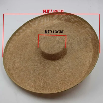 Royal Wide Brim Sinamay Hat - Image 7
