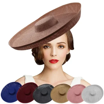 Royal Wide Brim Sinamay Hat - Image 2
