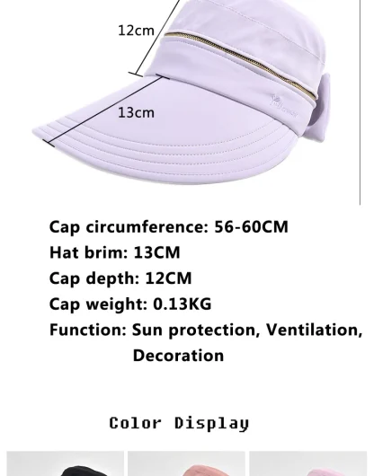 Removable Shade Sun Visor Hat - Image 3