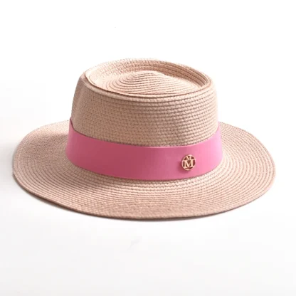 Elegant Ribbon Beach Sun Hat - Image 7
